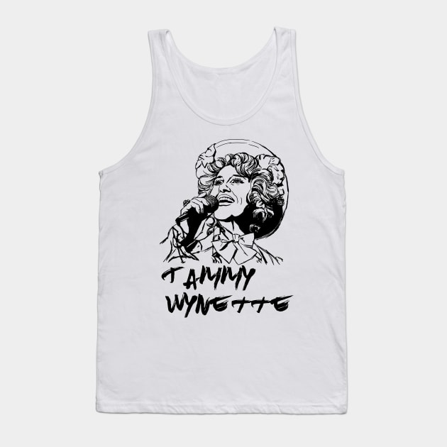 Tammy Wynette Tank Top by Erena Samohai